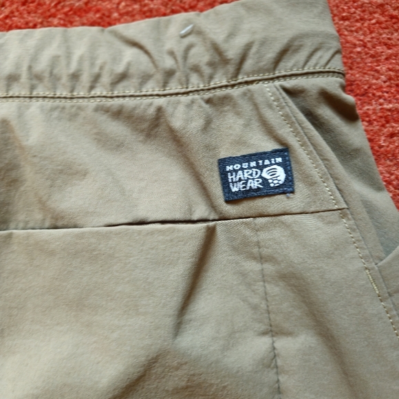 MOUNTAIN HARDWEAR NYLON HIKING MEN'S BASIN PULL-ON OUTDOOR PANTS SIZE XXL TAN - Picture 3 of 9